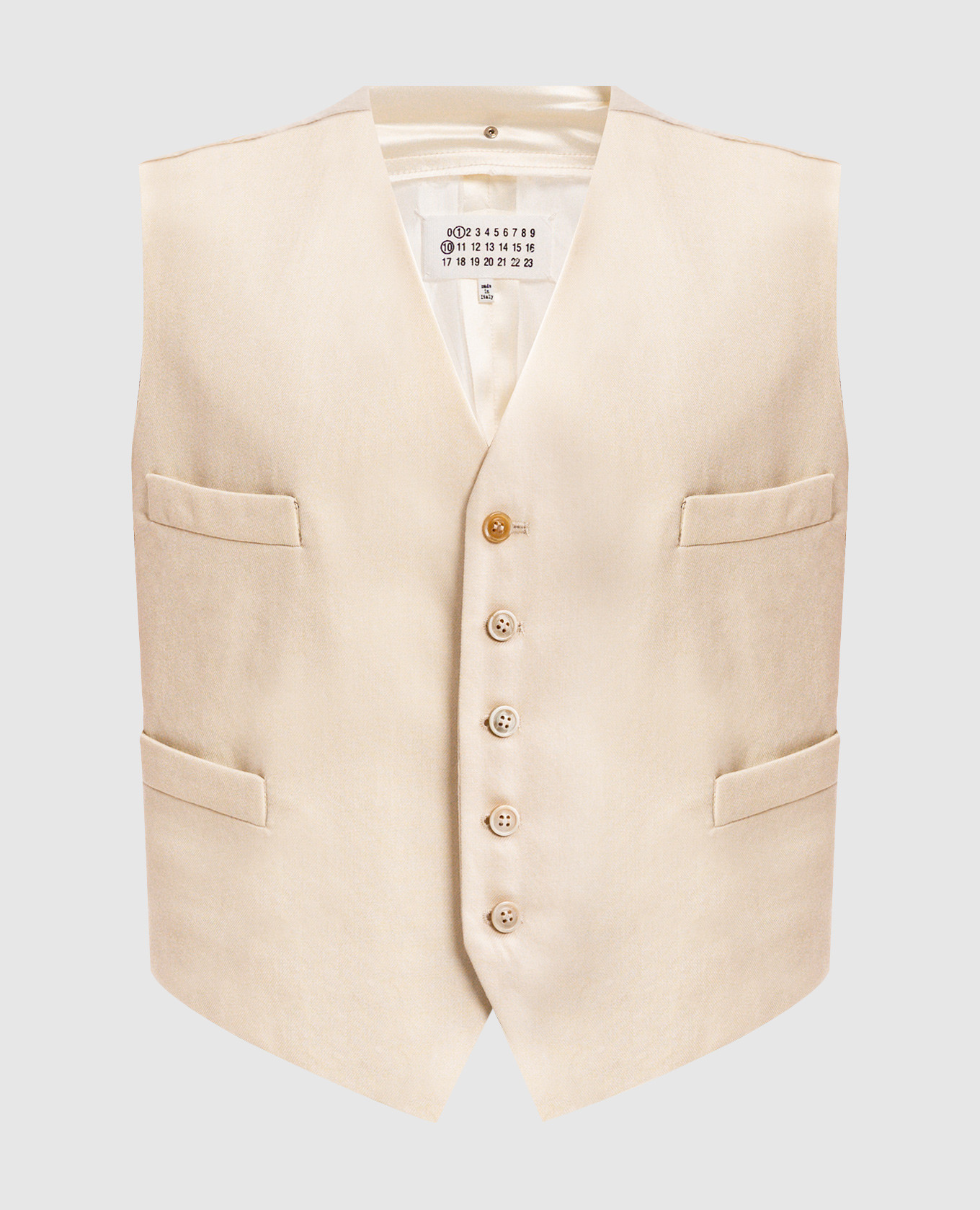 

Beige wool vest Maison Margiela