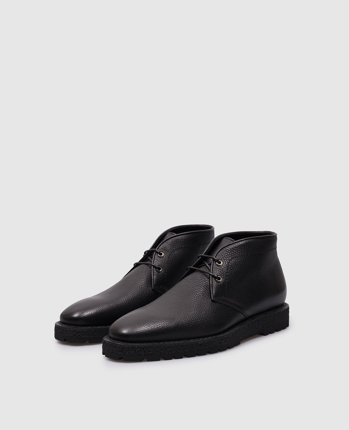 

Black leather boots Stefano Ricci
