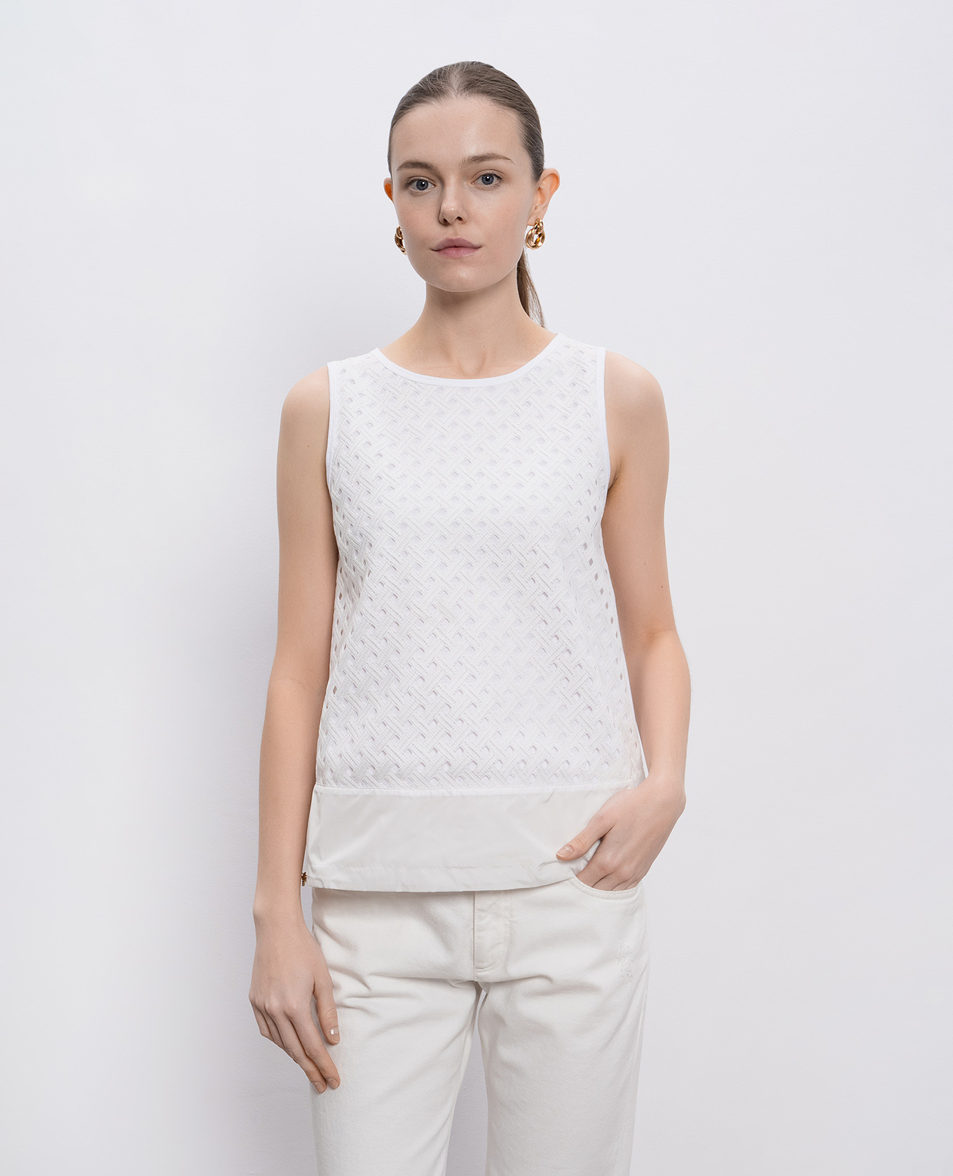 White top with a pattern Herno 3