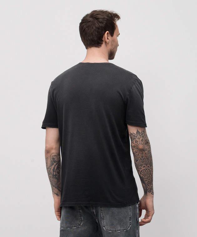 Ann Demeulemeester - Black T-shirt with branded print