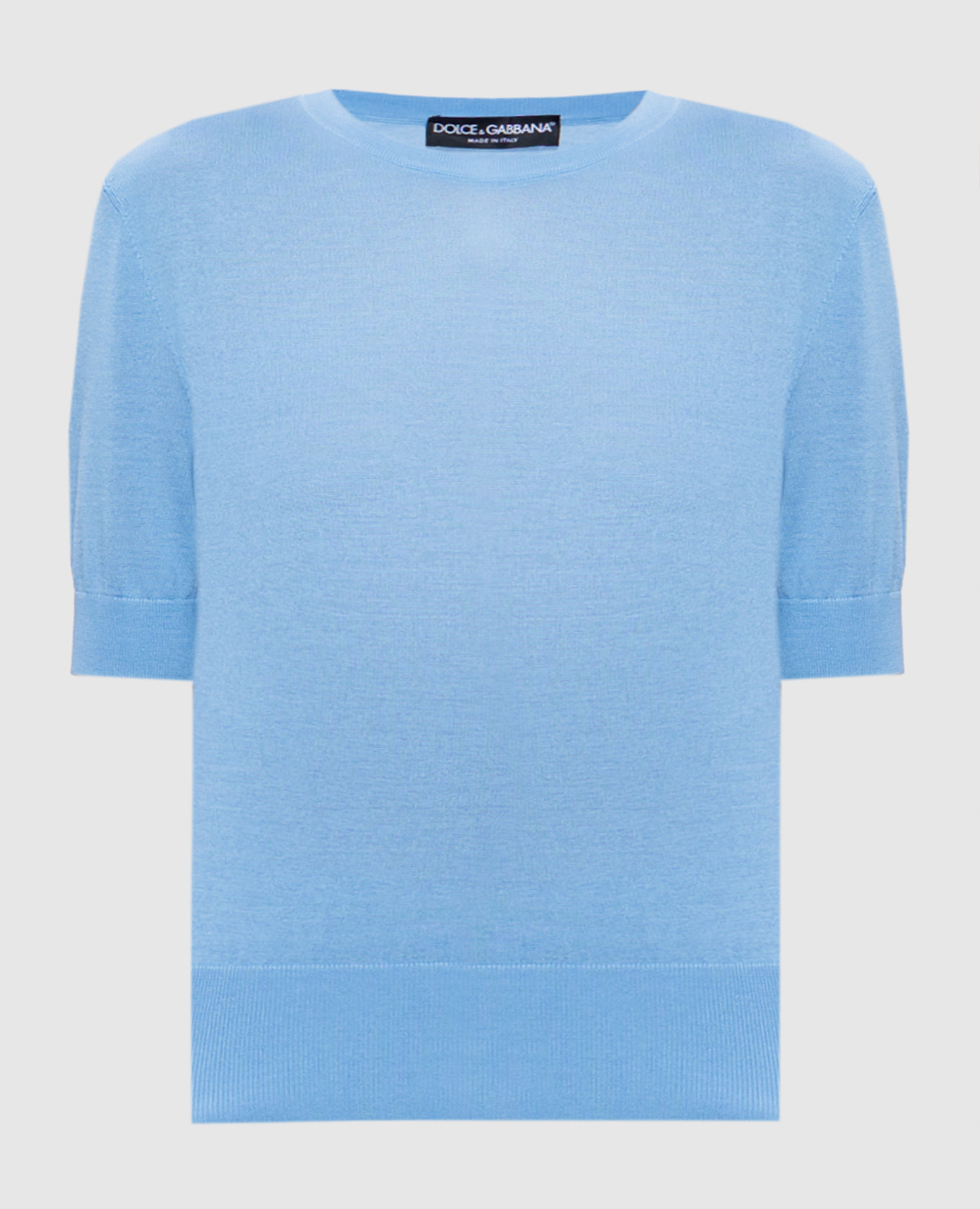 

Blue cashmere and silk top Dolce&Gabbana, Light blue