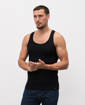 Tom Ford Black ribbed T-shirt with logo T4D101210