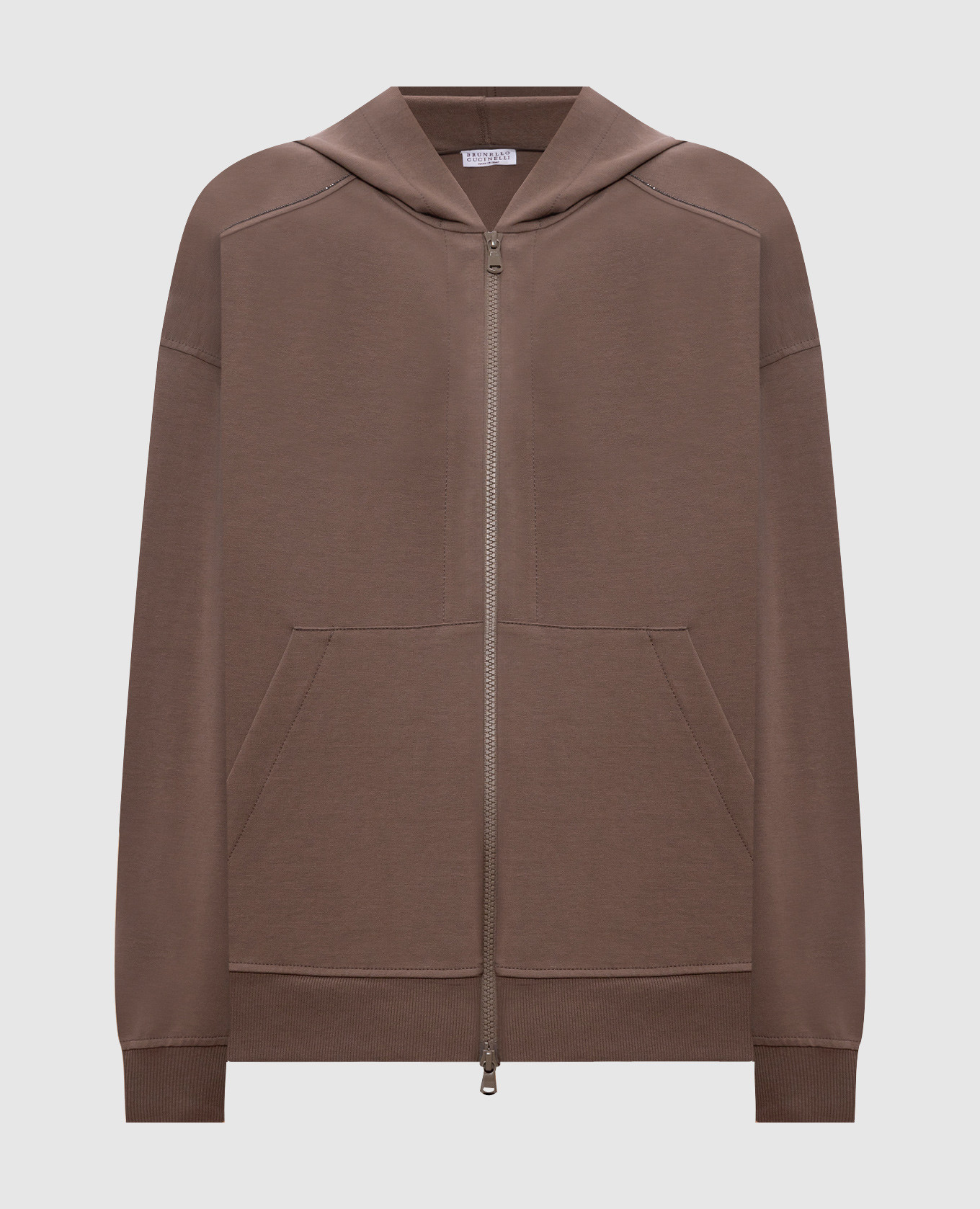 

Brown sports jacket with monil chain Brunello Cucinelli