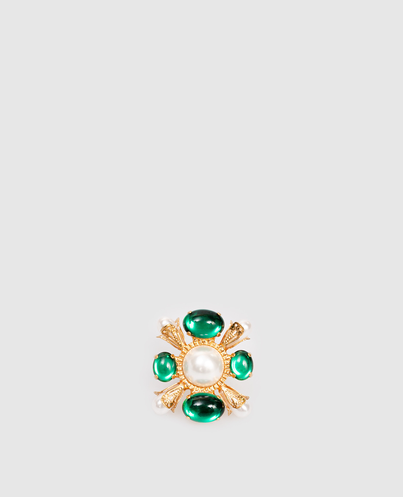 

Ring with crystals and beads Balmain, Golden