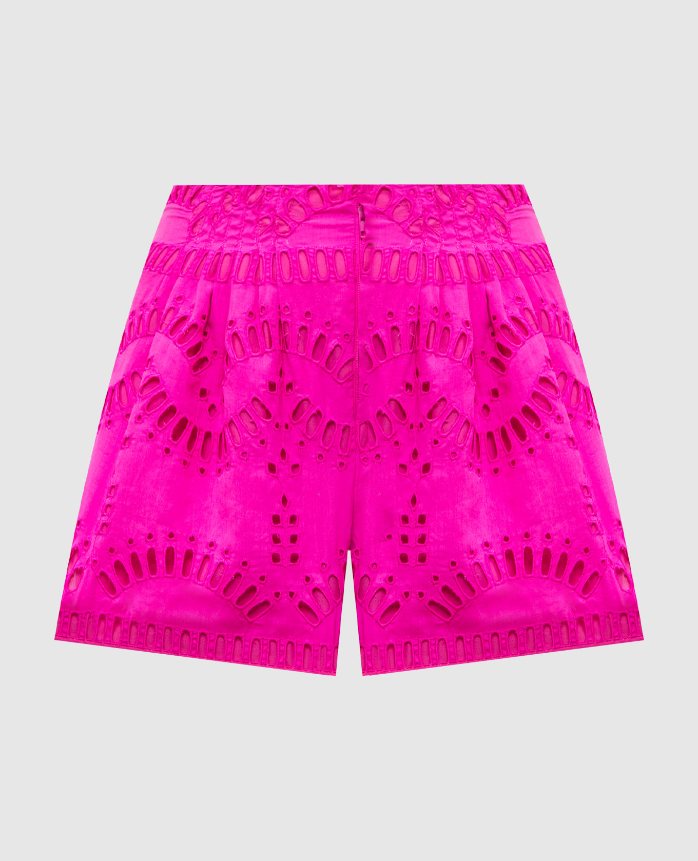 Palok pink shorts with broderie embroidery charo ruiz