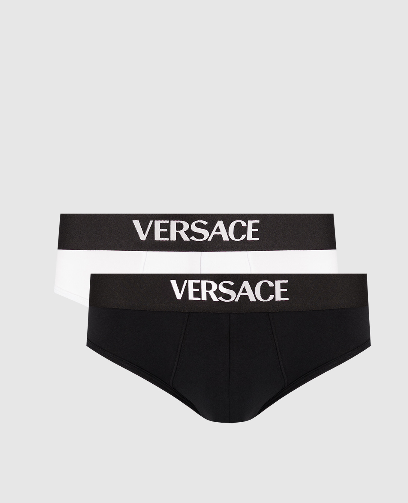 Set of briefs with logo Versace