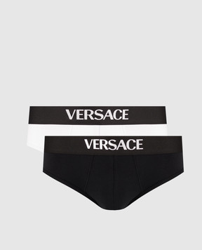 Versace Set of briefs with logo 10209841A14783