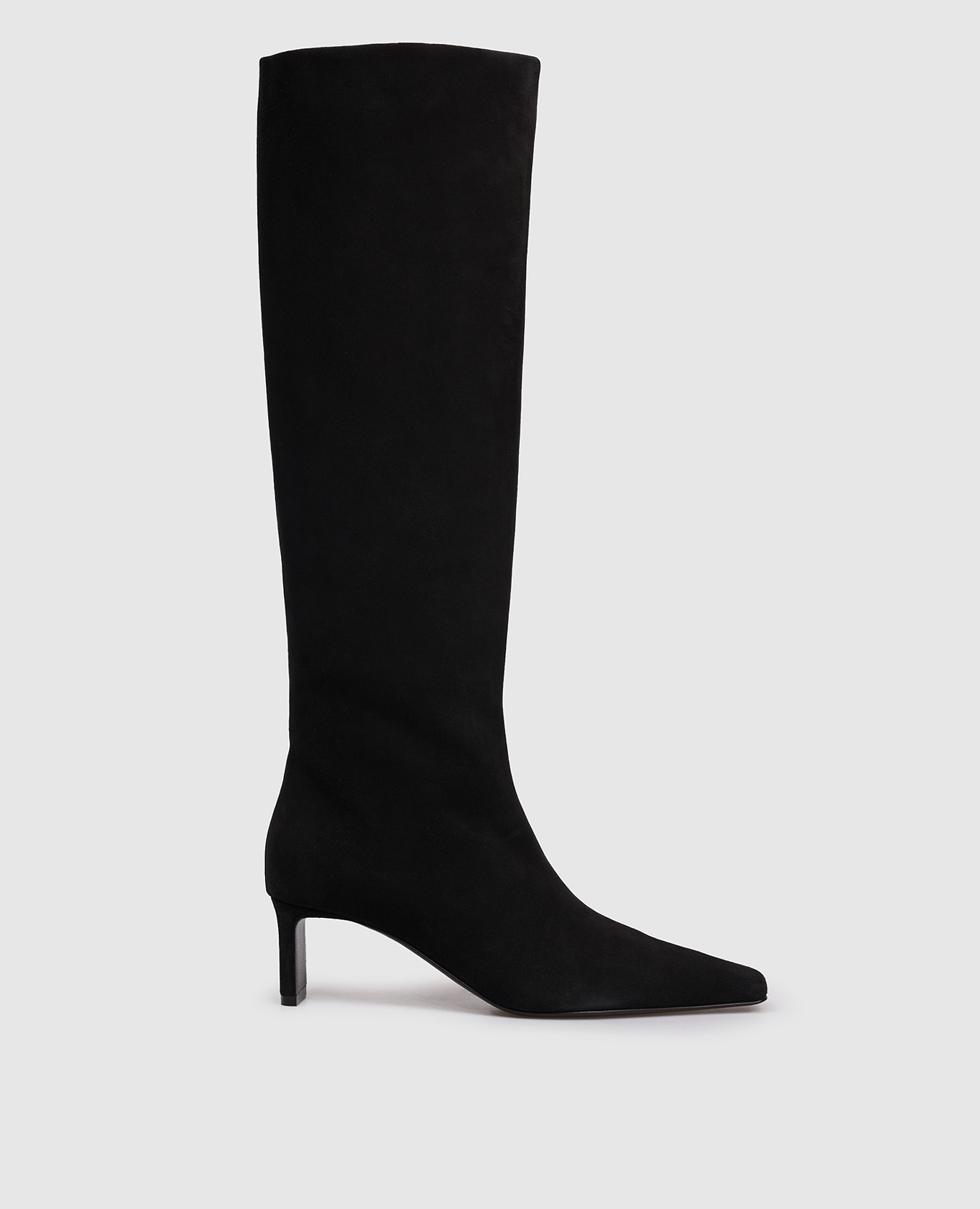 

Black suede Ona boots Khaite