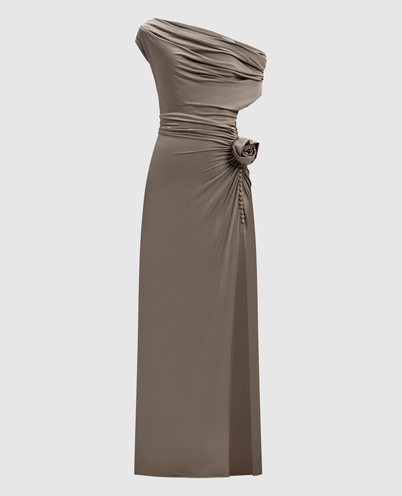 

Beige dress with a slit Magda Butrym
