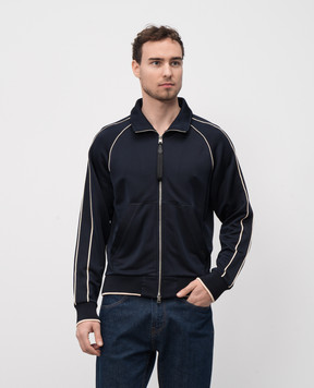 Tom Ford Blue sports jacket with logo JZL005JMV001S23