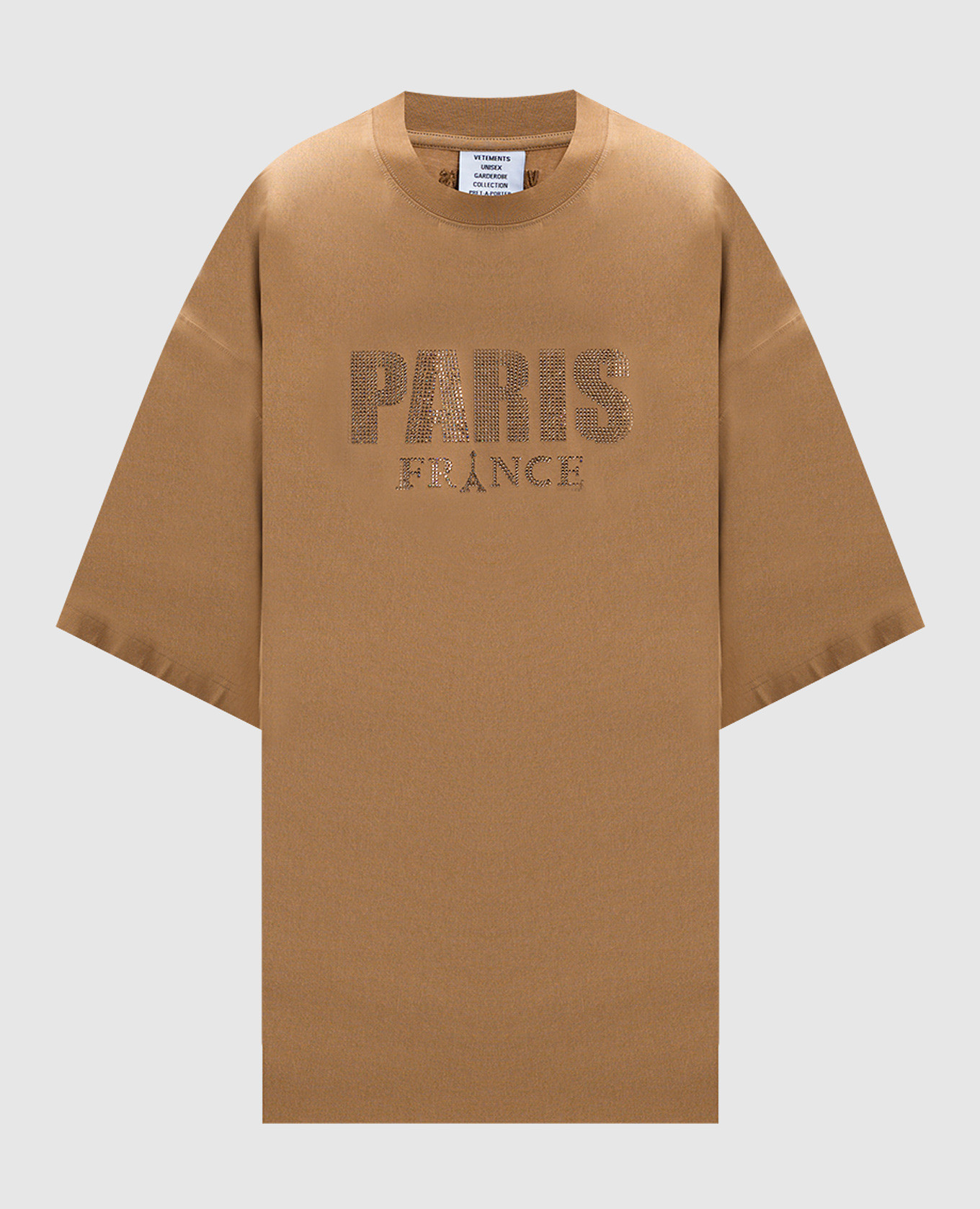 

Beige t-shirt with crystals Vetements