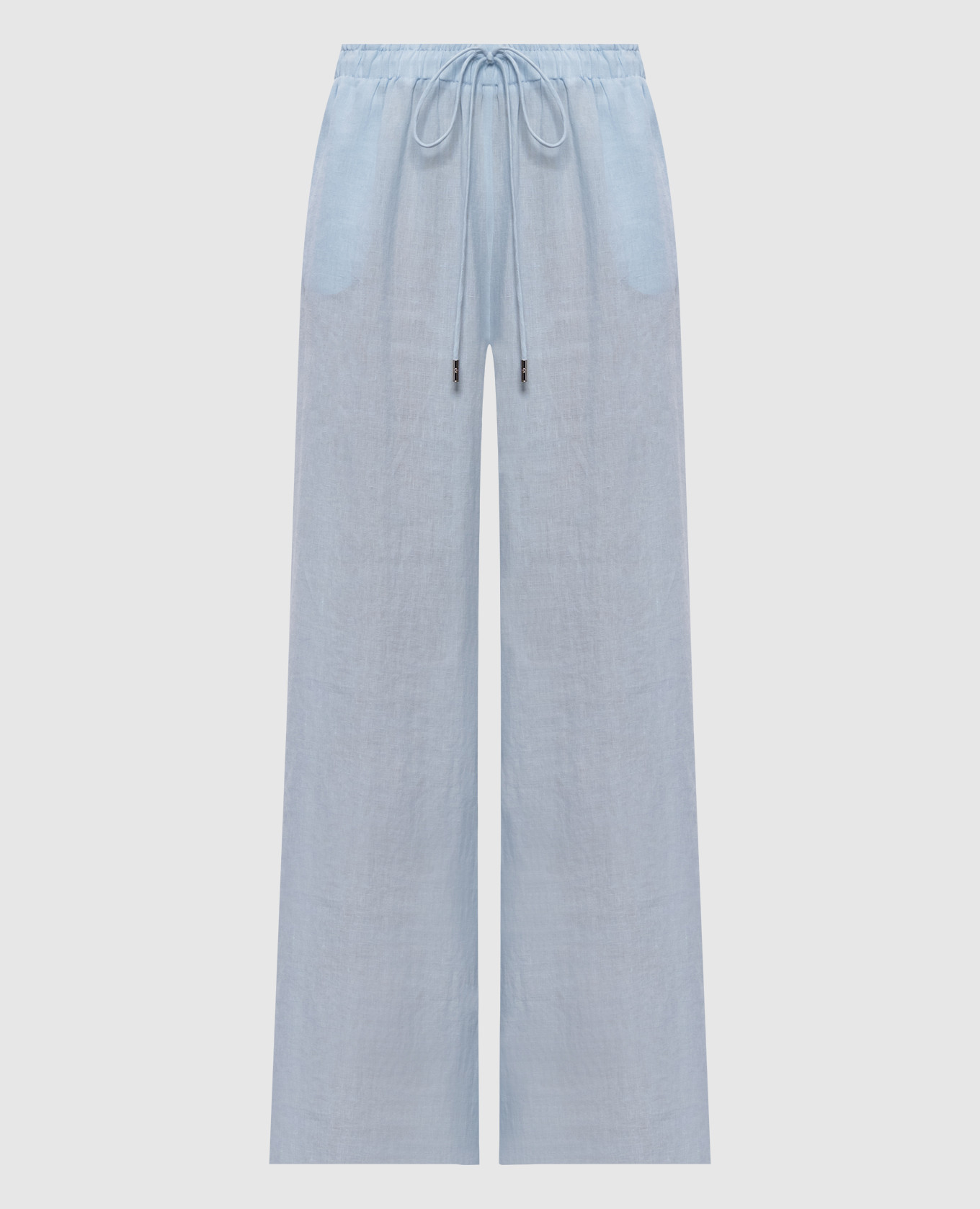

Blue linen palazzos Ermanno Scervino, Light blue