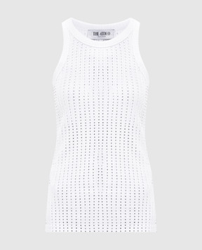 The Attico White top with crystals 251WCN00004JJJ051TR