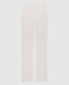 Ami Paris Beige pants with a logo HTR211CO0062