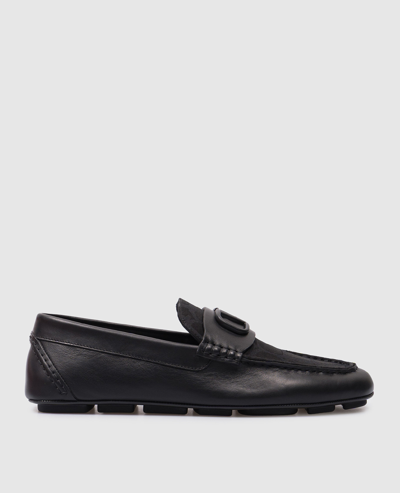 Toile iconographe black combination moccasins valentino