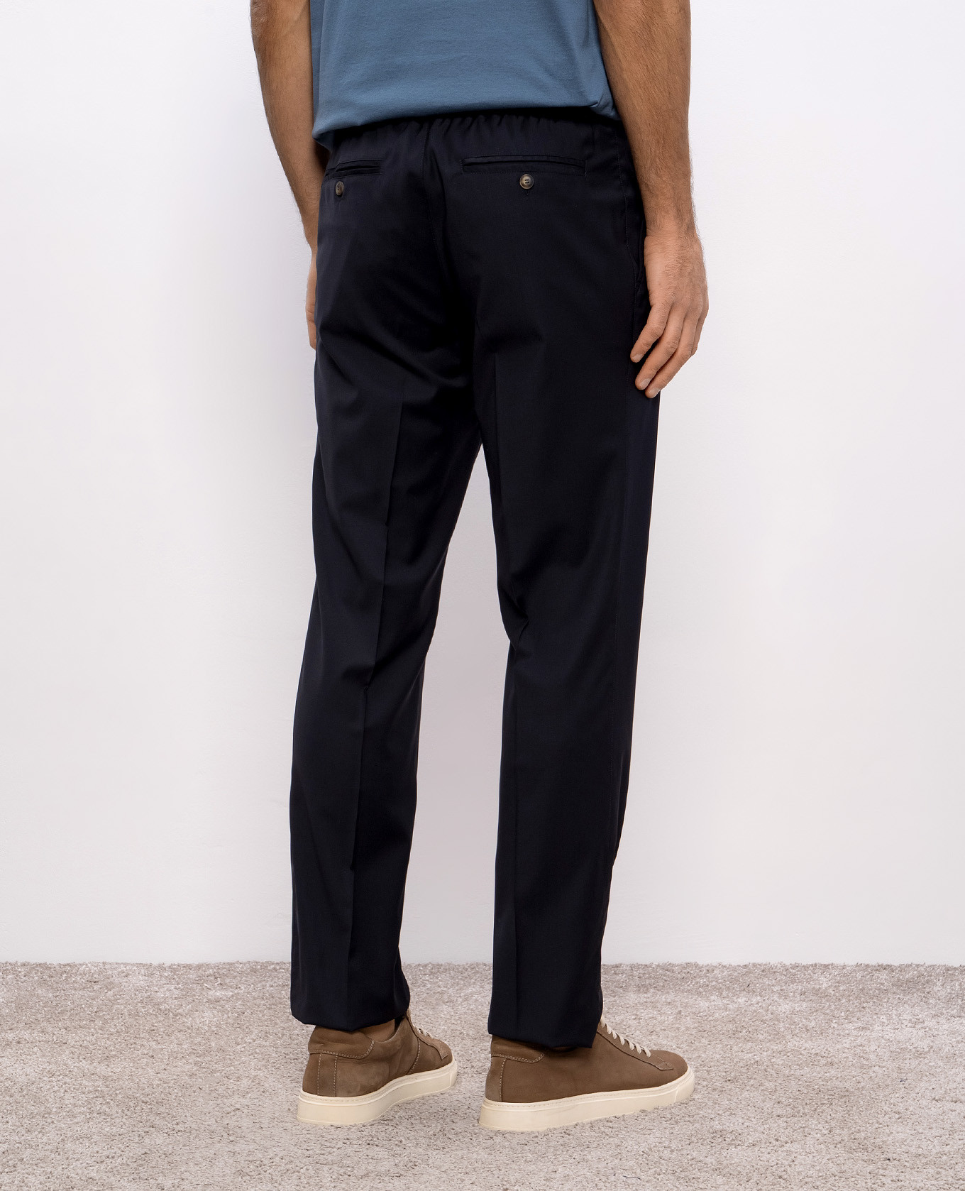 

Blue wool pants CAPOBIANCO
