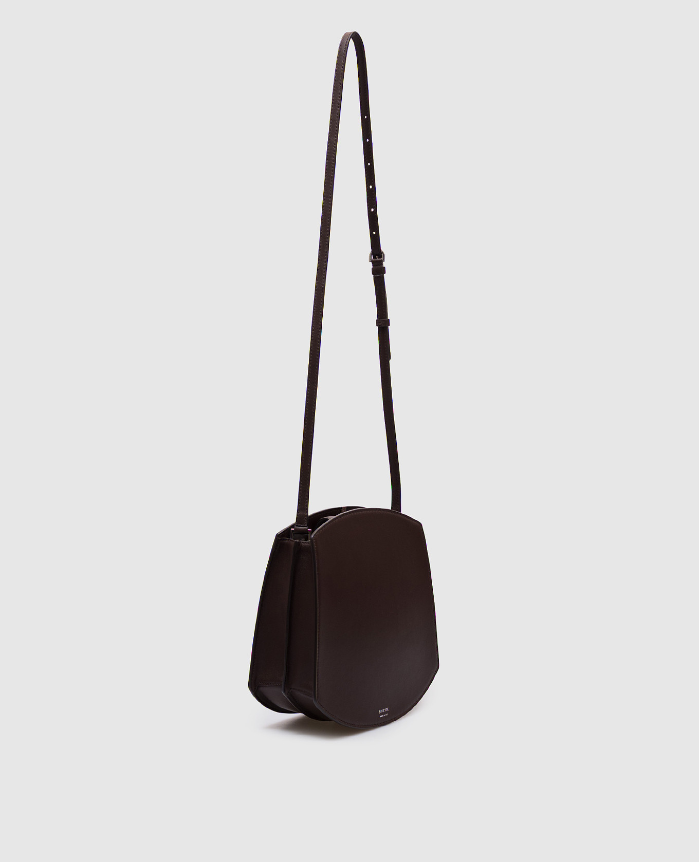 Florence brown leather saddle bag Savette 3