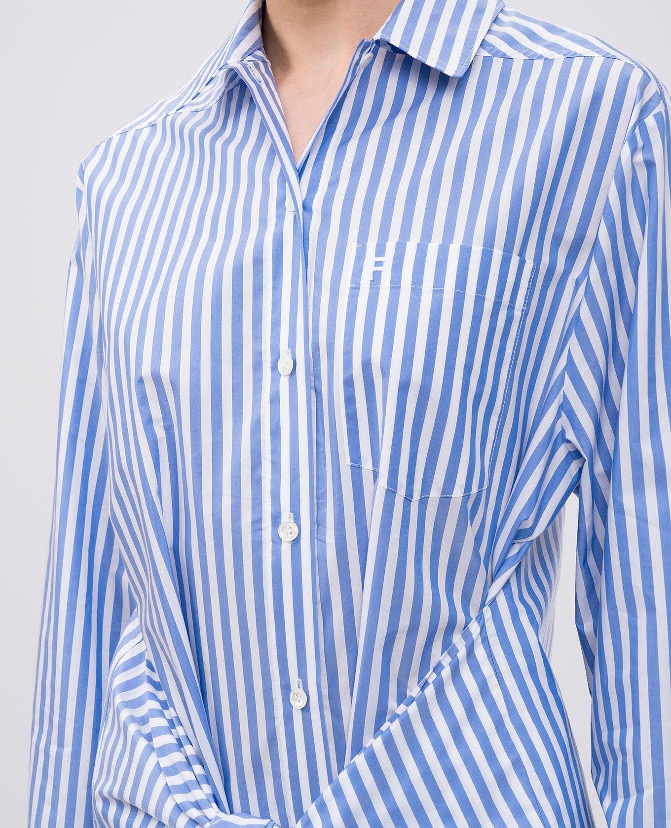 

Blue striped shirt dress Philosophy di Lorenzo Serafini