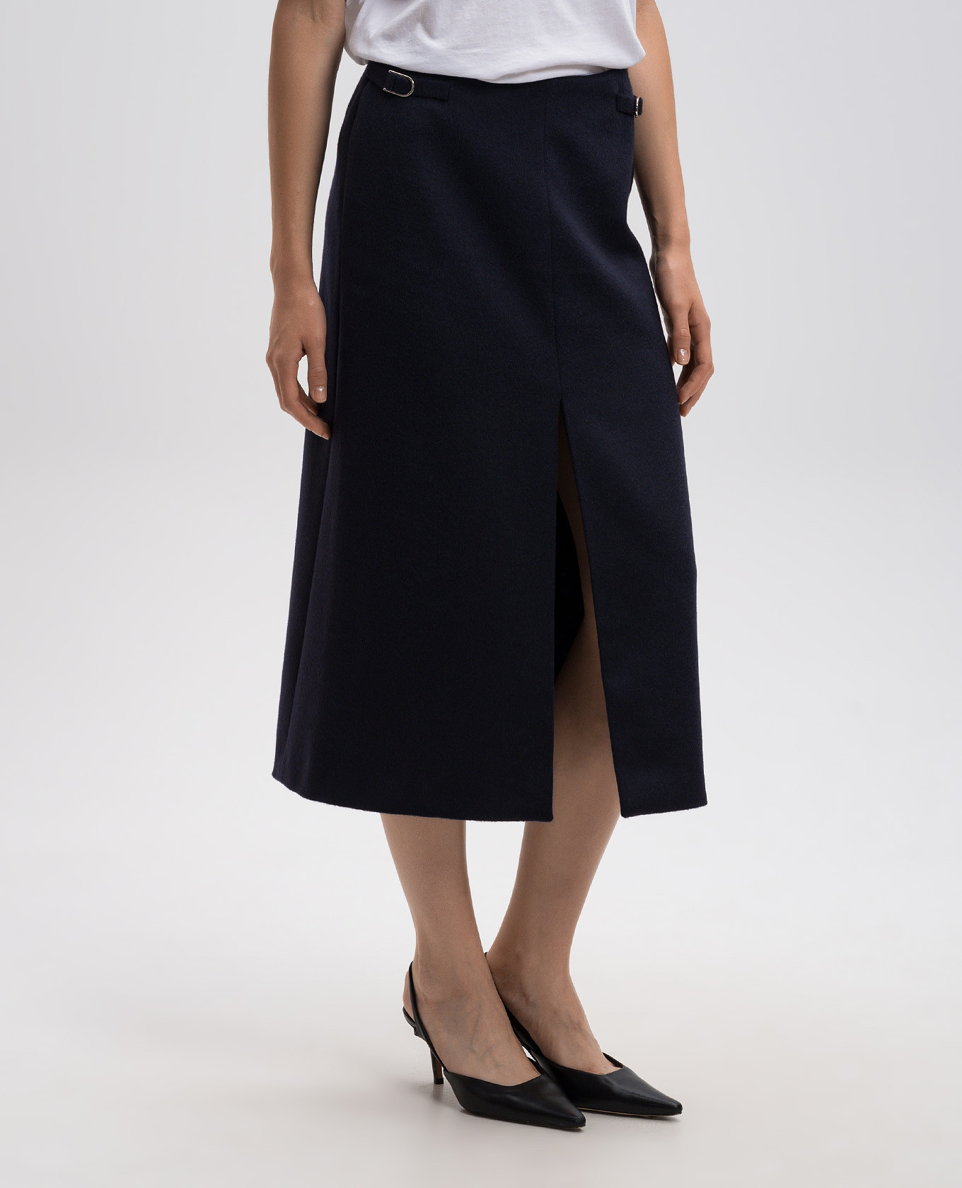 

Morelos blue cashmere midi skirt Gabriela Hearst