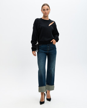 Alexander McQueen Blue jeans with logo flaps 797823QMACS