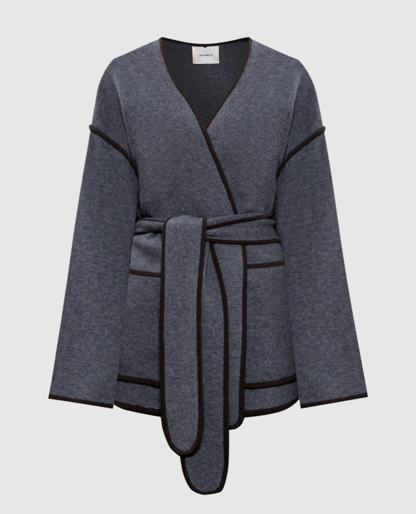 

Fiora-scented gray cashmere cardigan LISA YANG, Grey