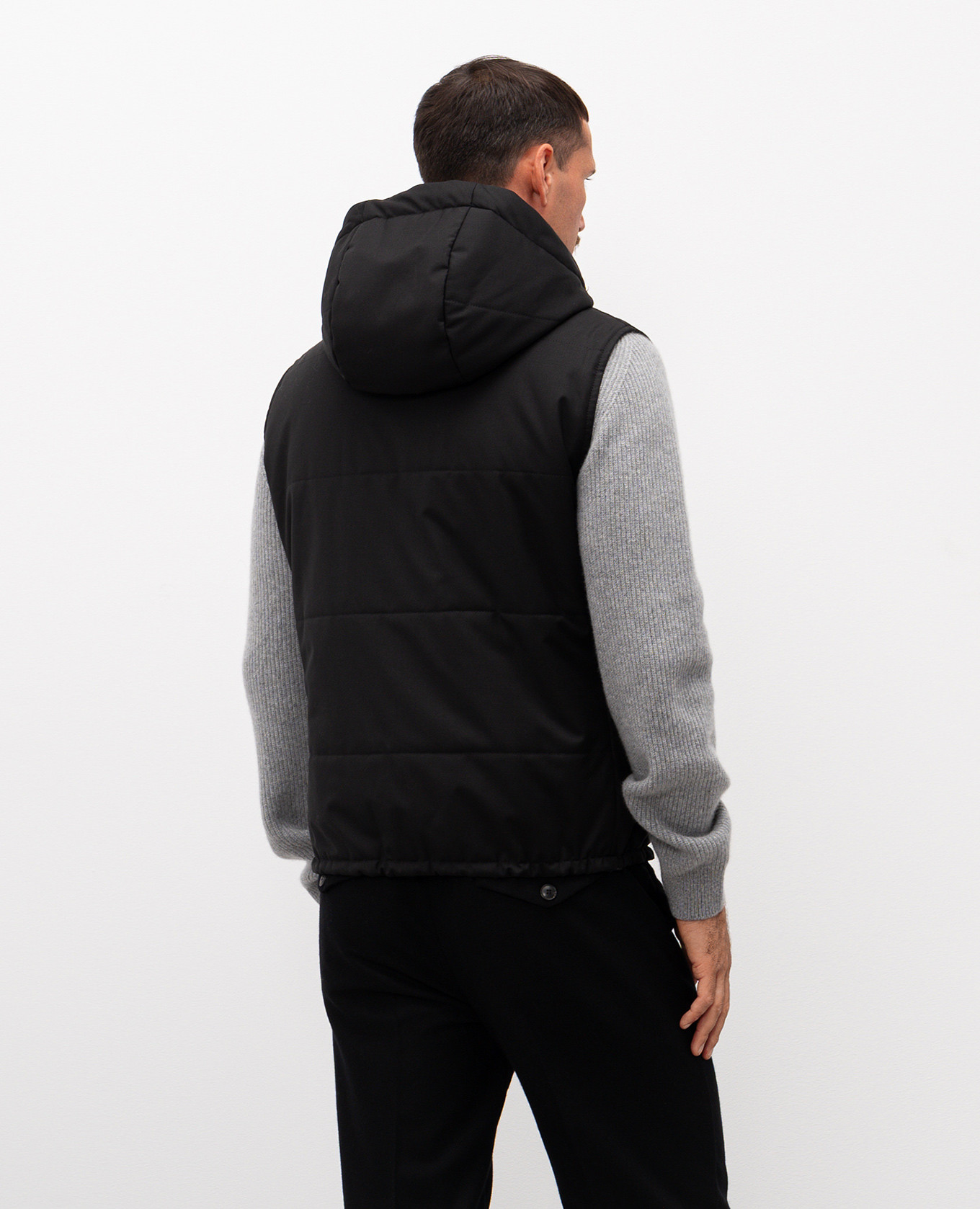 

Black wool vest Cashmere&Whiskey