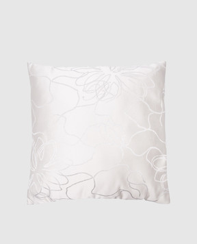 Blumarine Julia gray decorative pillow with Swarovski crystals and lurex H0000210013
