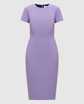 Victoria Beckham Purple wool sheath dress 1225WDR005232A