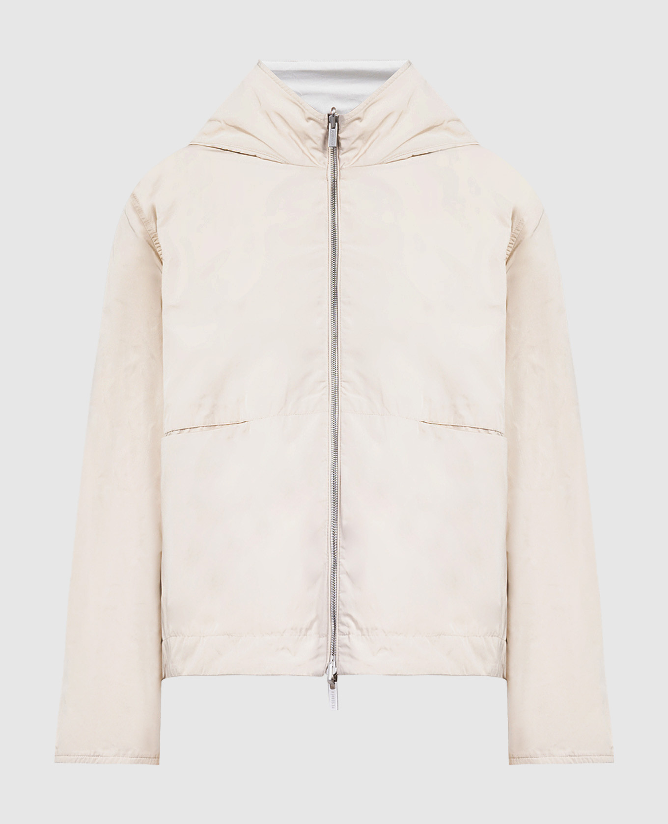 

Double-sided beige jacket with monil chain Peserico