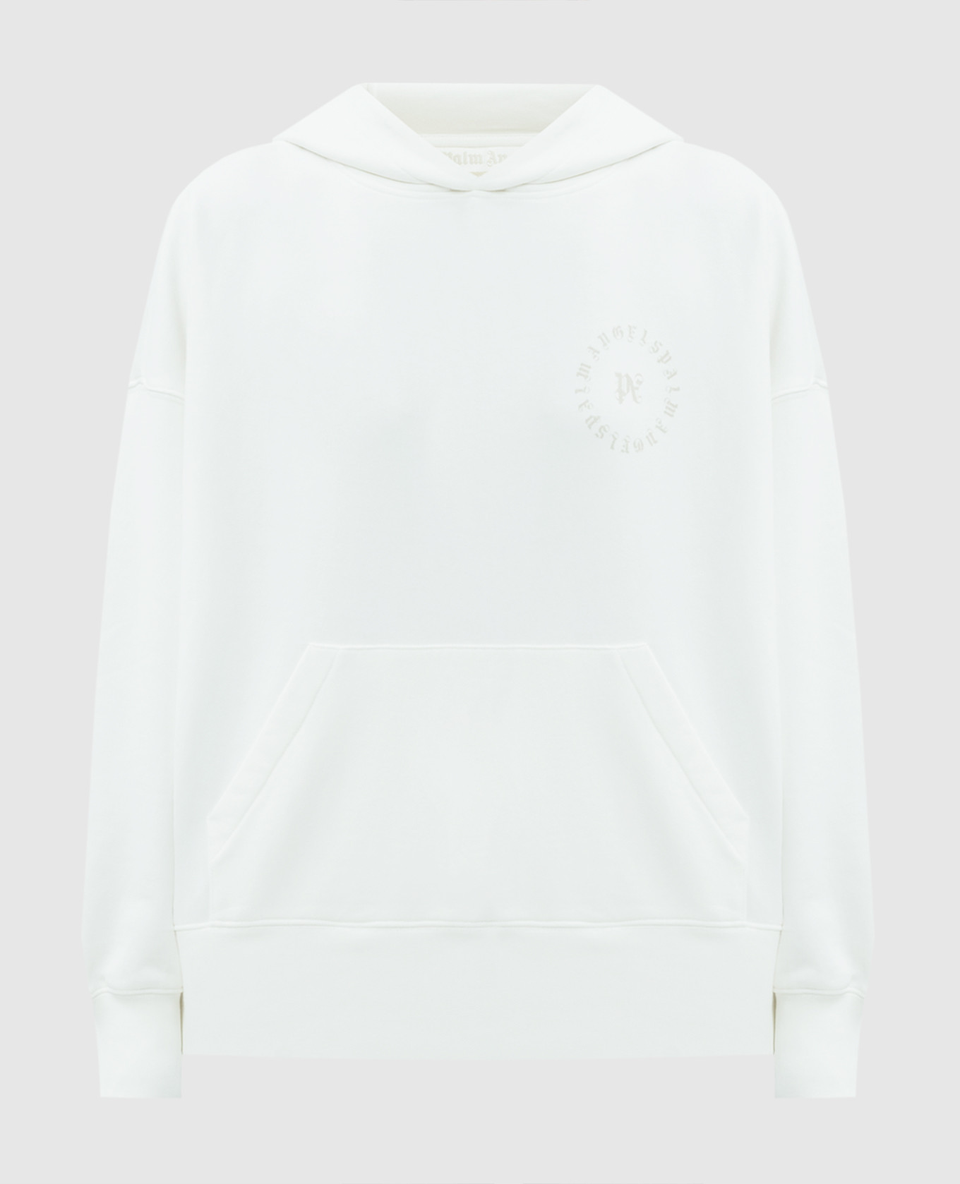 

White hoodie with logo Palm Angels