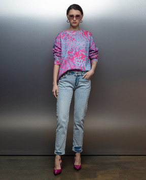 Versace Jeans Couture Blue jeans with logo patch 76HAB5S1CDW95