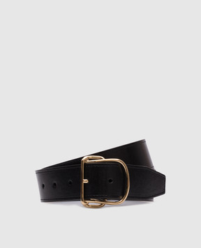 Toteme Black leather belt 252WAM0046LE0025