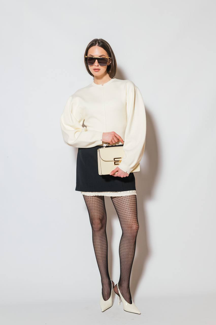 

Black mini skirt with wool Victoria Beckham