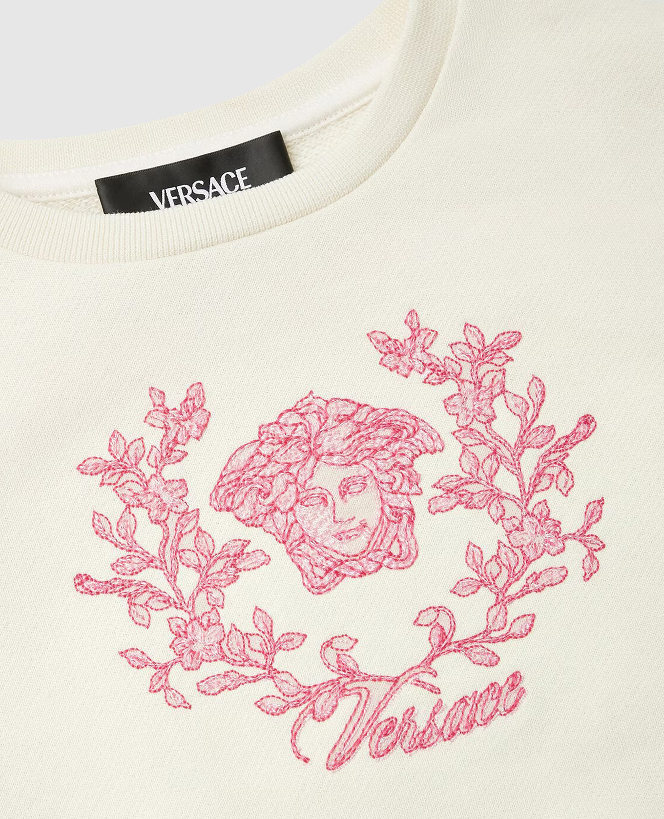 

Children's beige Medusa Crest sweatshirt Versace