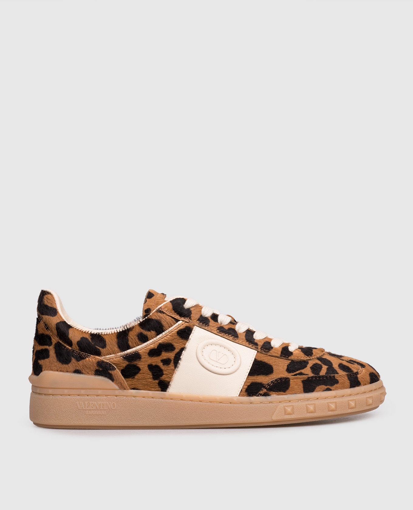 Upvillage Crosta animal print leather sneakers Valentino