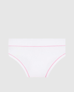 RiminiVeste Emy Bimba children's white panties with a floral print B2825