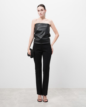 Max Mara Sportmax LINDSEY black top with branded crystal LINDSEY