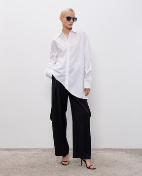 SSHEENA White asymmetric Canotta shirt 25FWCANOTTATF25018