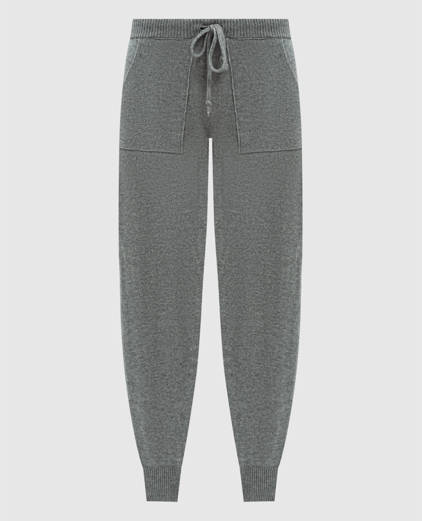 Enrico Mandelli Gray sweatpants made of cashmere