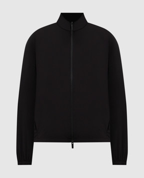 Fear of God Black windbreaker with logo patch FG25FW32327PON