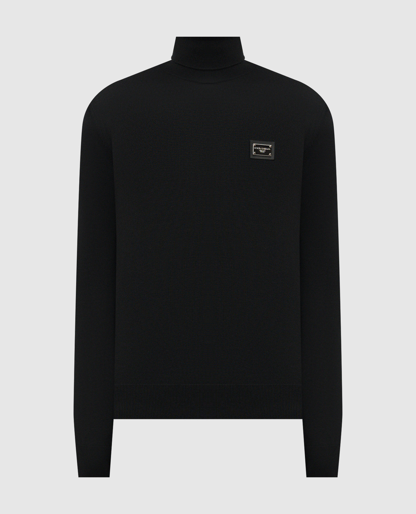 

Black wool golf with logo Dolce&Gabbana