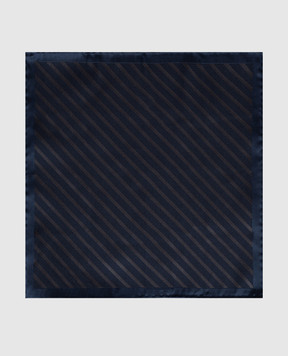 Brunello Cucinelli Blue silk pacha scarf MI8740091