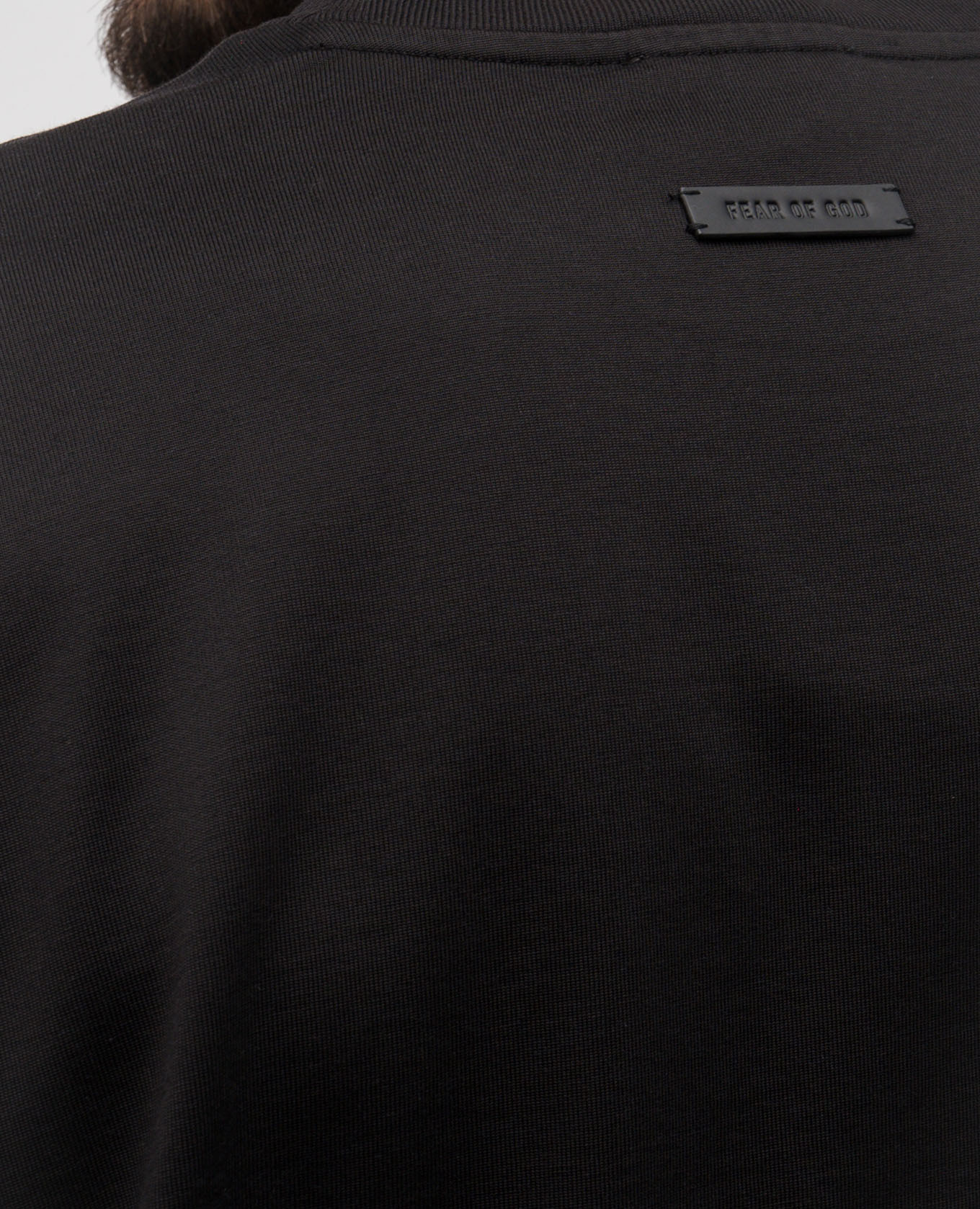

Black T-shirt with logo patch Fear of God