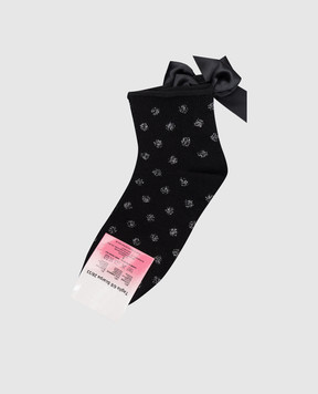 RiminiVeste Children's black polka dot socks RFC4511