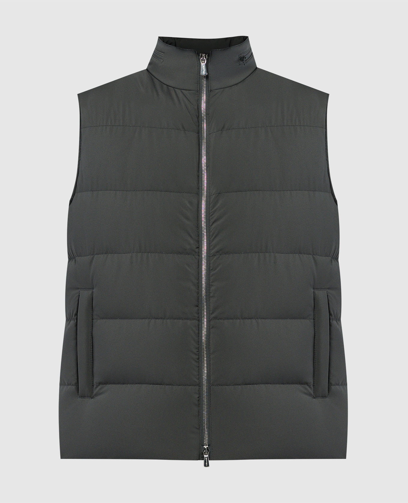 

Gray down vest Enrico Mandelli, Grey