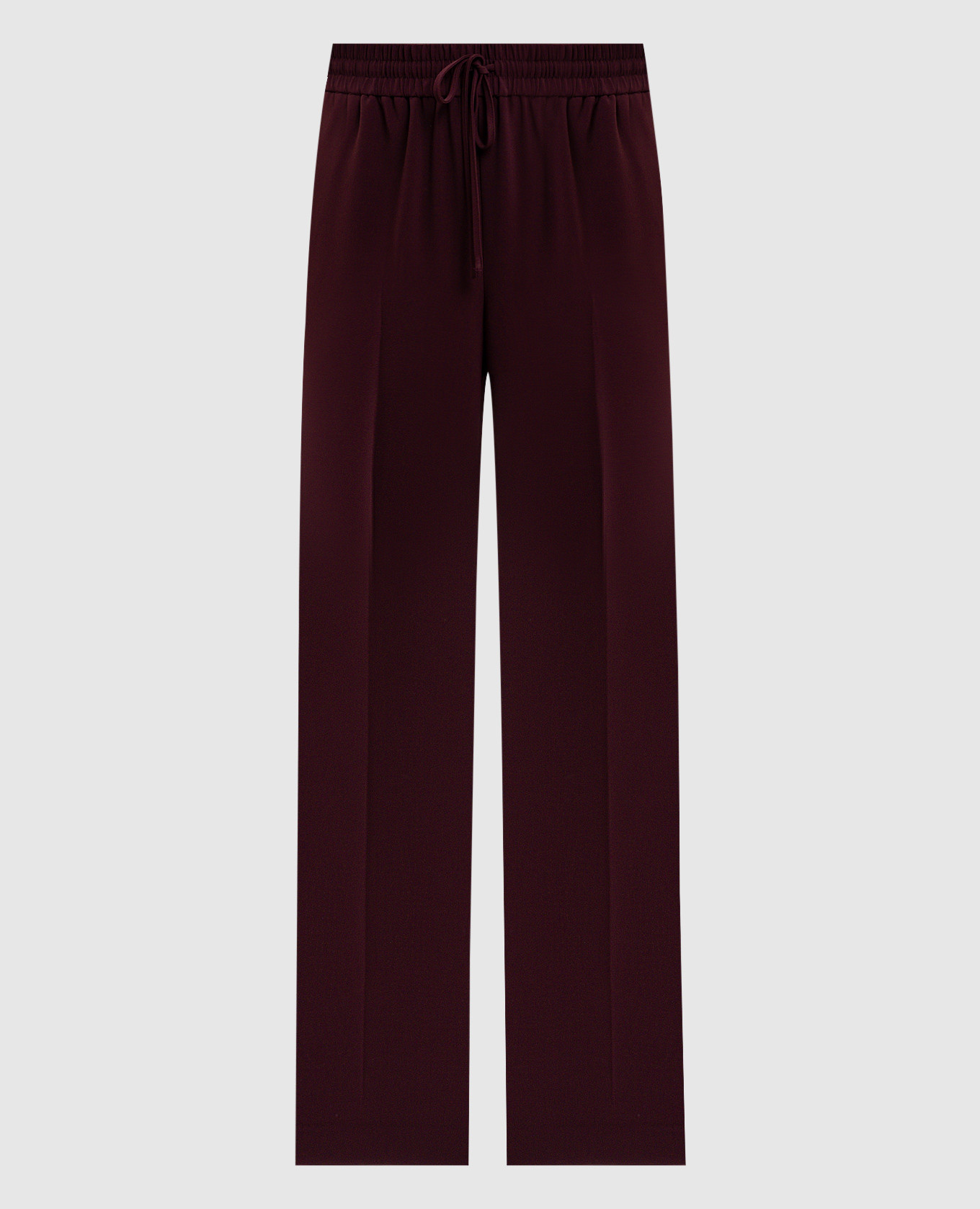 Burgundy pants with logo
