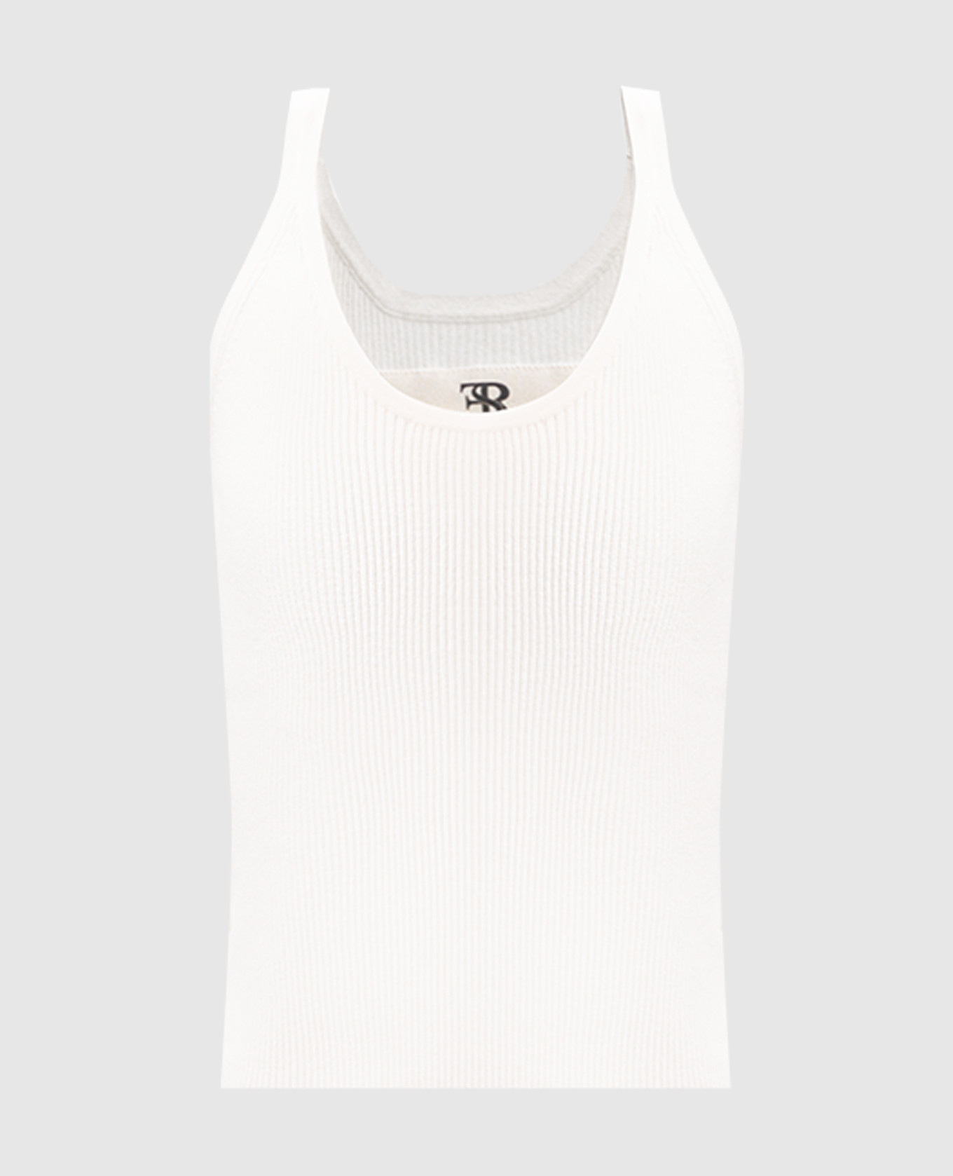 

White ribbed top Ermanno Scervino