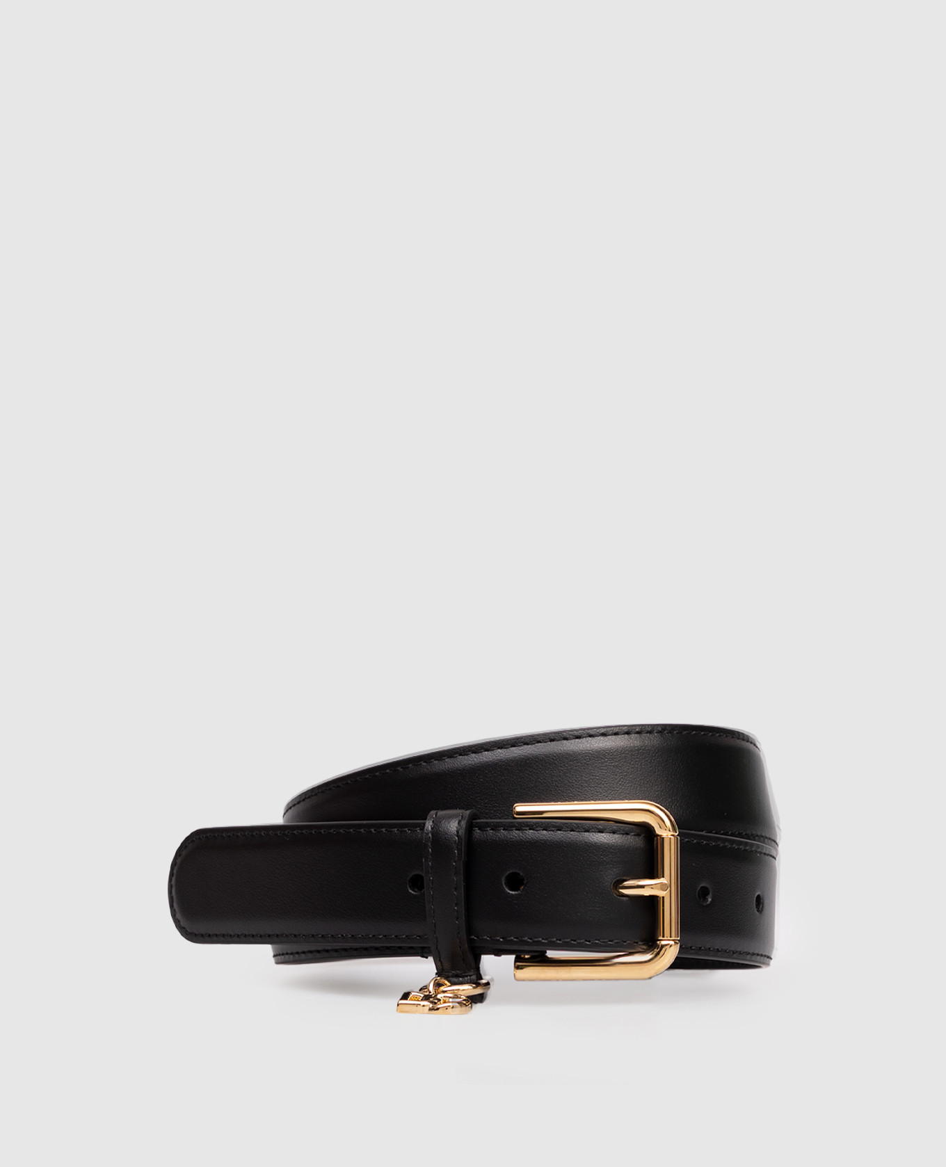 

Black leather belt with logo Dolce&Gabbana