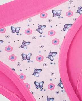 RiminiVeste Lovely pink baby panties with floral butterfly print B2792J