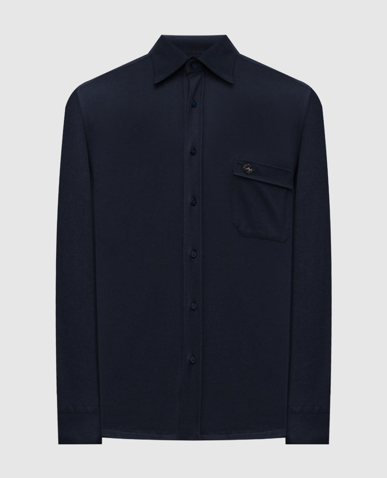 Blue silk shirt Stefano Ricci